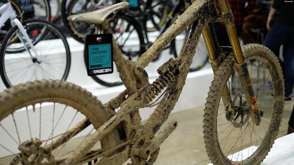mountain biker ignoring IMBA rule not to ride in the rain